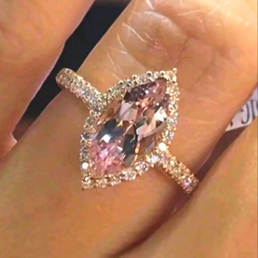 Champagne Diamond Studded Ring